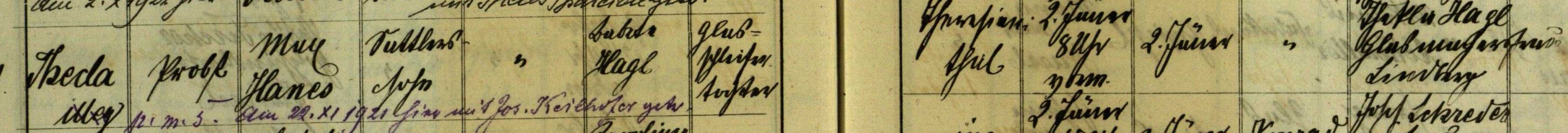 Klicken Sie zuerst in den Kreismittelpunkt, dann an irgendeiner Stelle auf den Kreis selbst.